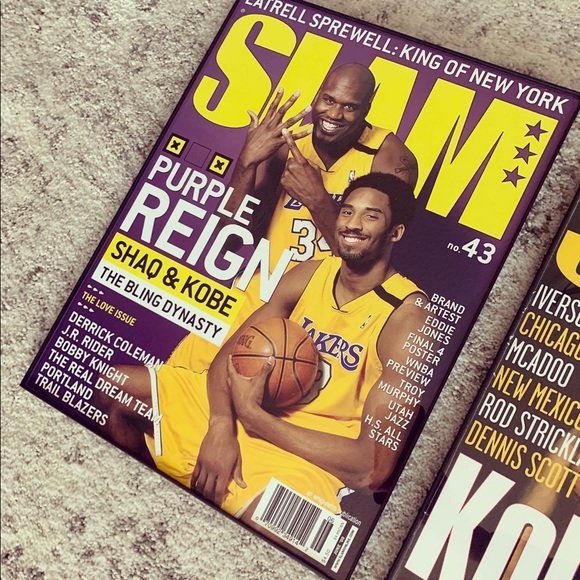 Kobe Bryant - Framed Slam Cover Poster Set (3) - Picture 3 of 6